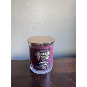 Bath & Body Works Bright Christmas Morning 8oz Single Wick Soy Wax Blend Candle